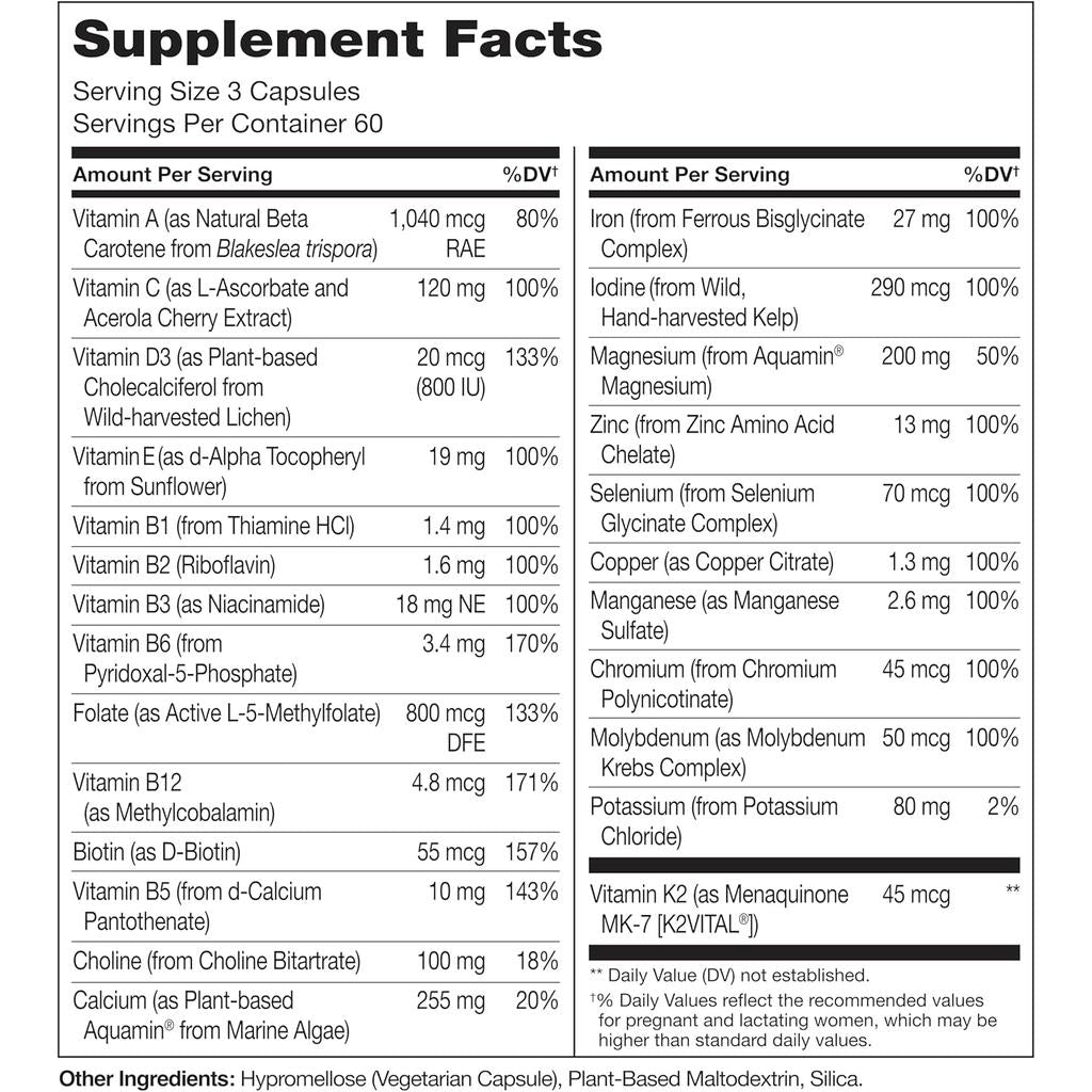 NATURELO Prenatal Multivitamin with Methyl Folate, image 7