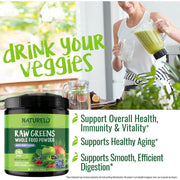 Raw Greens Powder with Grasses, Probiotics and Superfoods