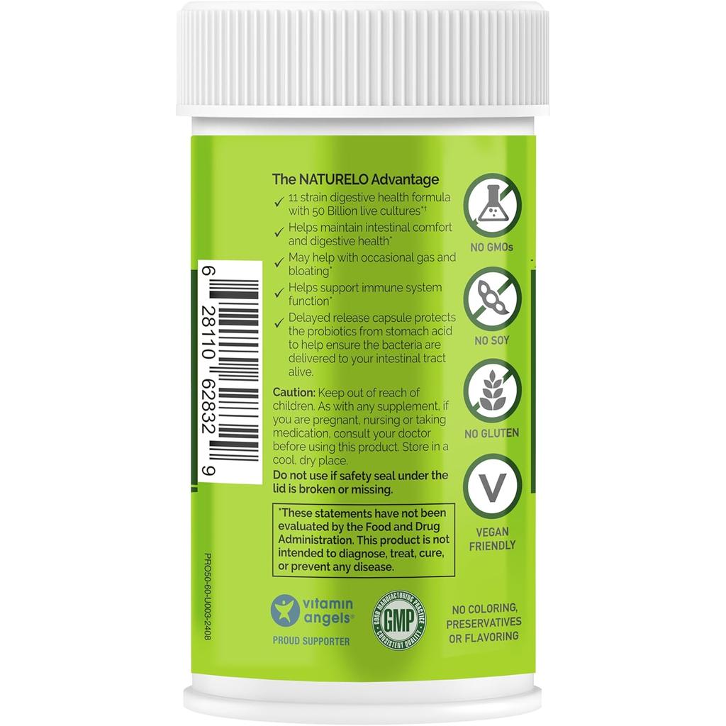 NATURELO Probiotic Complete (50 Billion CFU), image 2