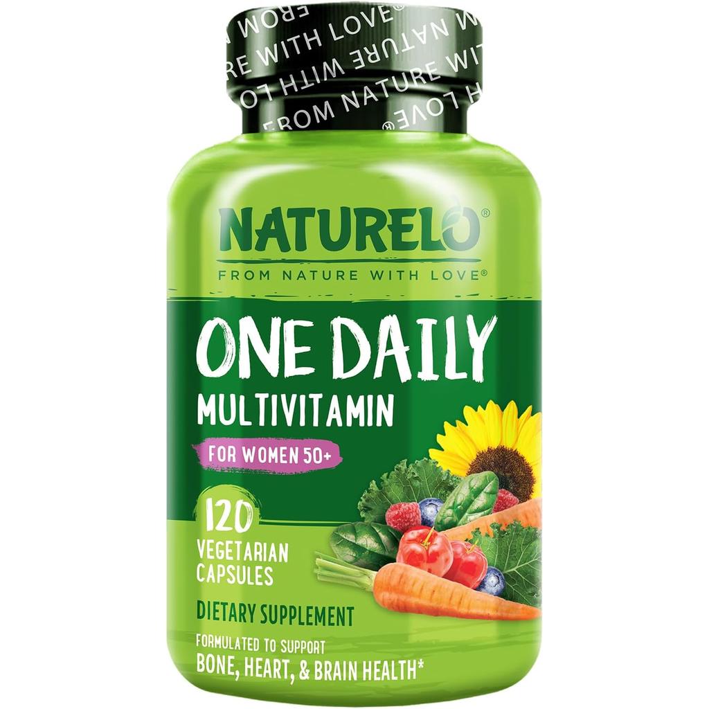 NATURELO Women's 50+ Daily Essentials Multivitamin