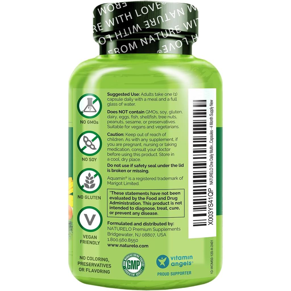 NATURELO Women's 50+ Daily Essentials Multivitamin, image 3