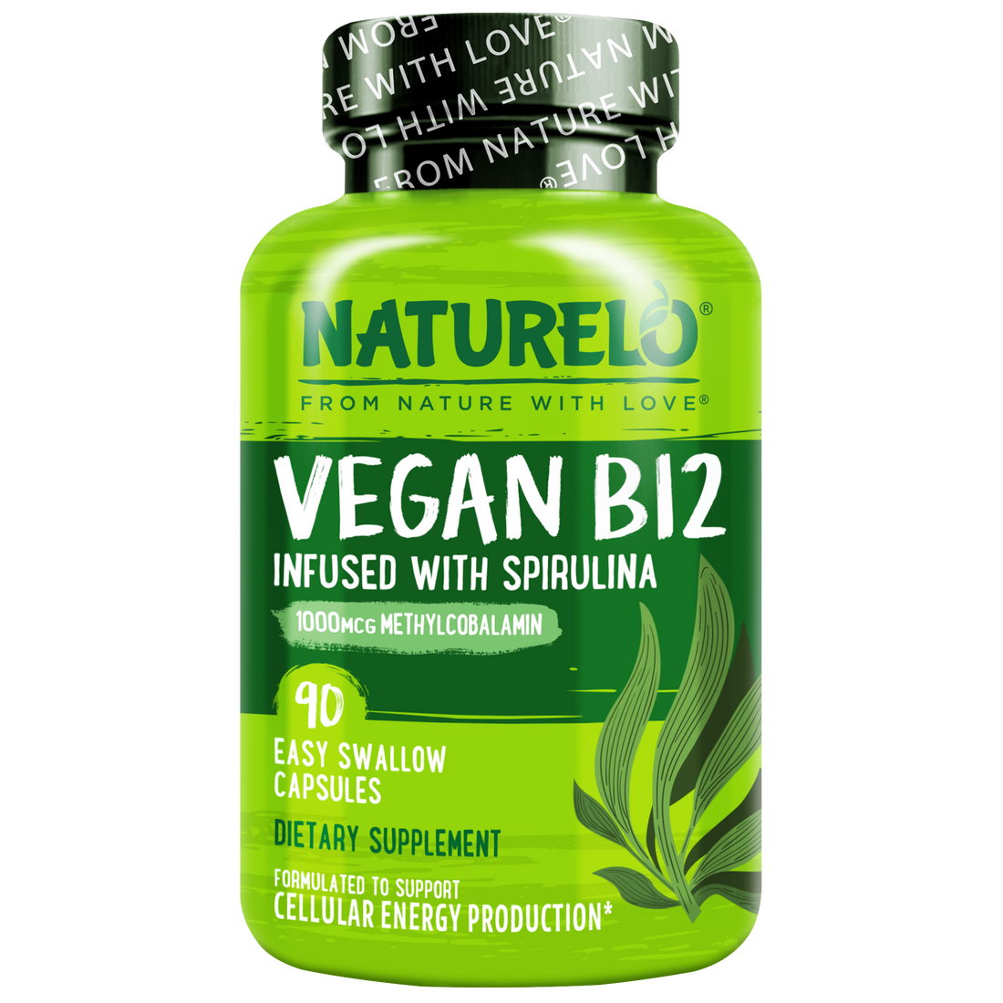 NATURELO Vitamin B12 with Spirulina