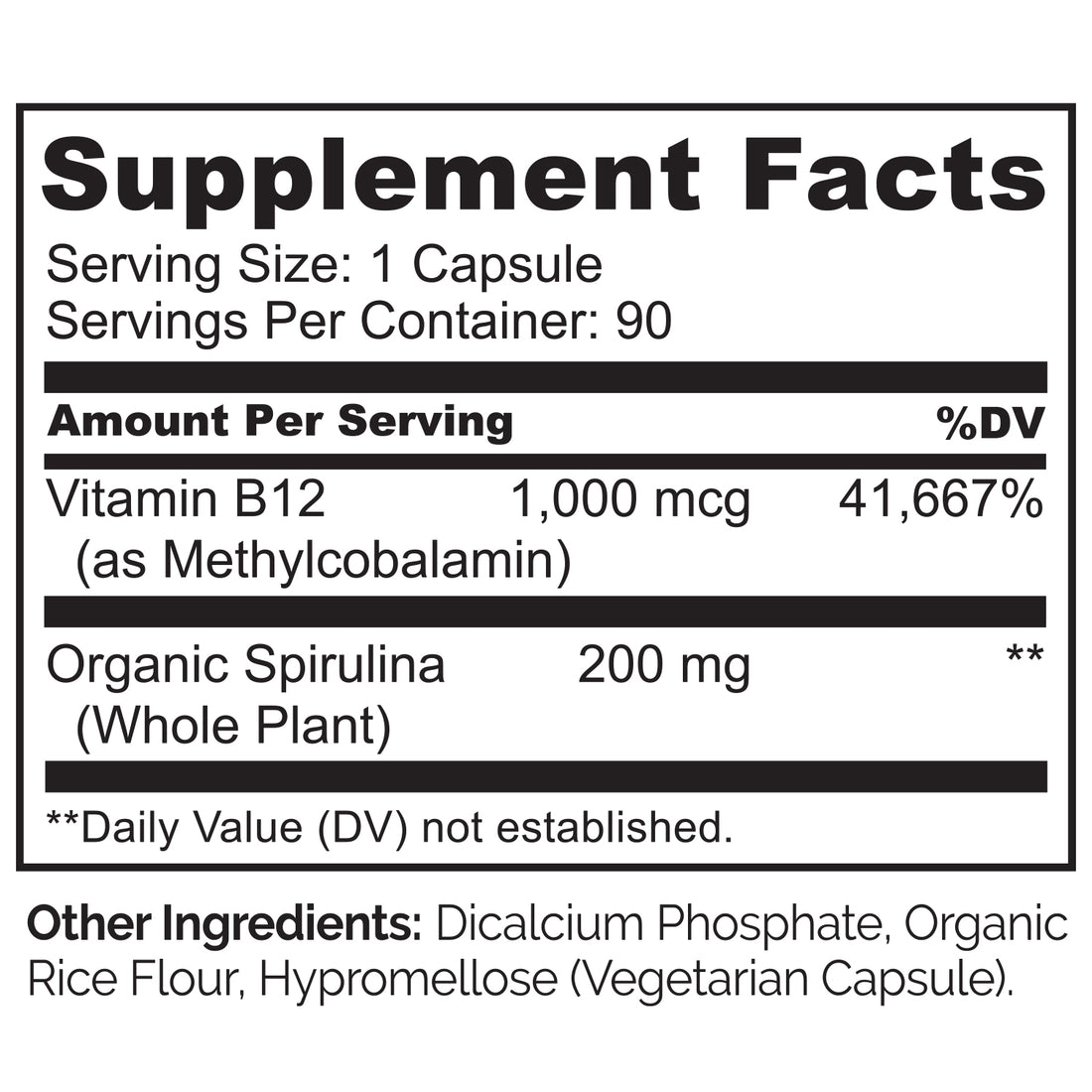 NATURELO Vitamin B12 with Spirulina, image 5