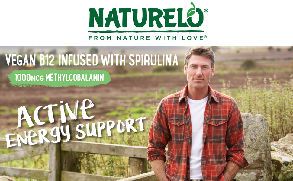 NATURELO Vitamin B12 with Spirulina, image 3
