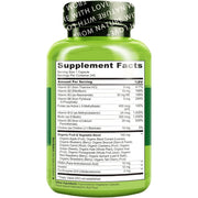 Naturelo B Complex with Vitamin B6, Folate, B12 & Biotin - Energy & Brain Support Supplement