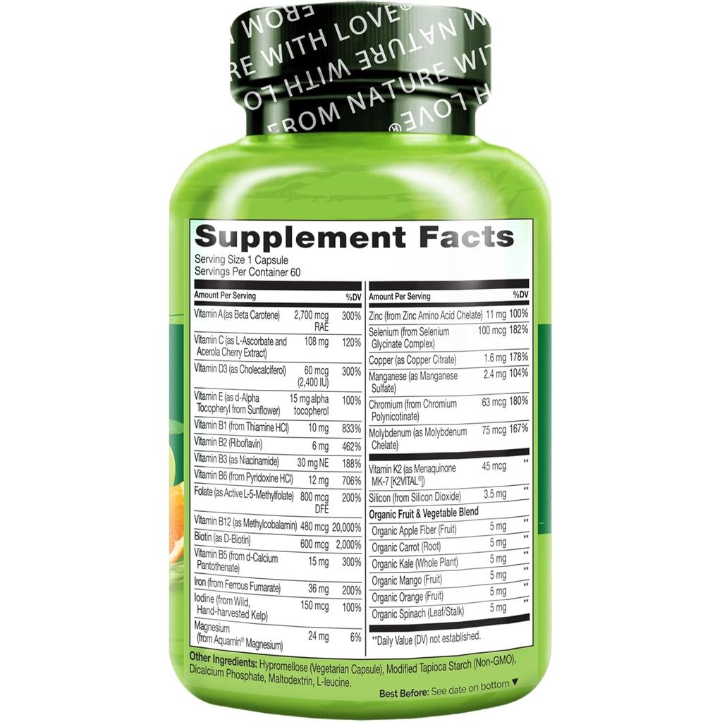 NATURELO Bariatric Multivitamin with Iron, image 3