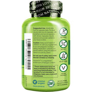 Naturelo Bone Strength with Natural Calcium Magnesium Vitamin C D3 K2 - Strong Bones & Immune Support Supplement