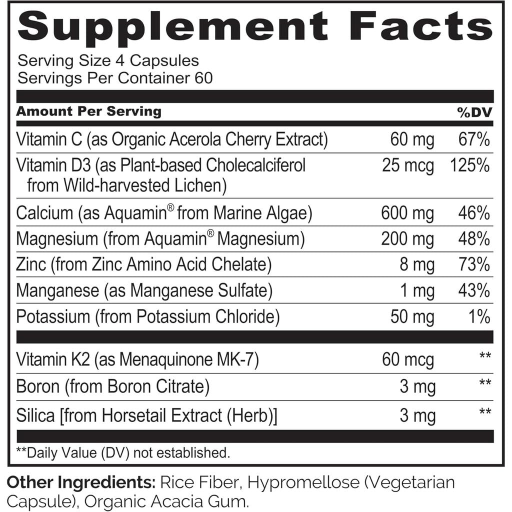 NATURELO Bone Strength with Plant-Based Calcium, image 7