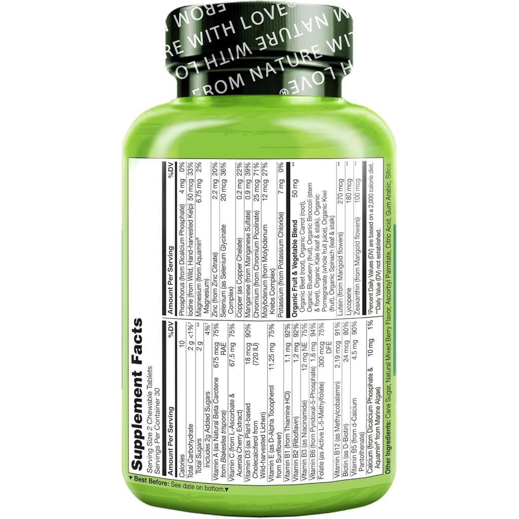 NATURELO Children's Daily Multivitamin Chewables, image 3