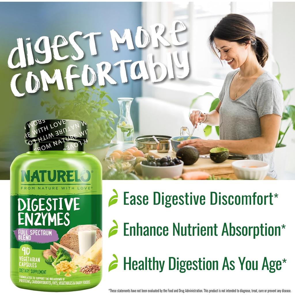 NATURELO Digestive Enzyme Complex with Ginger, image 5