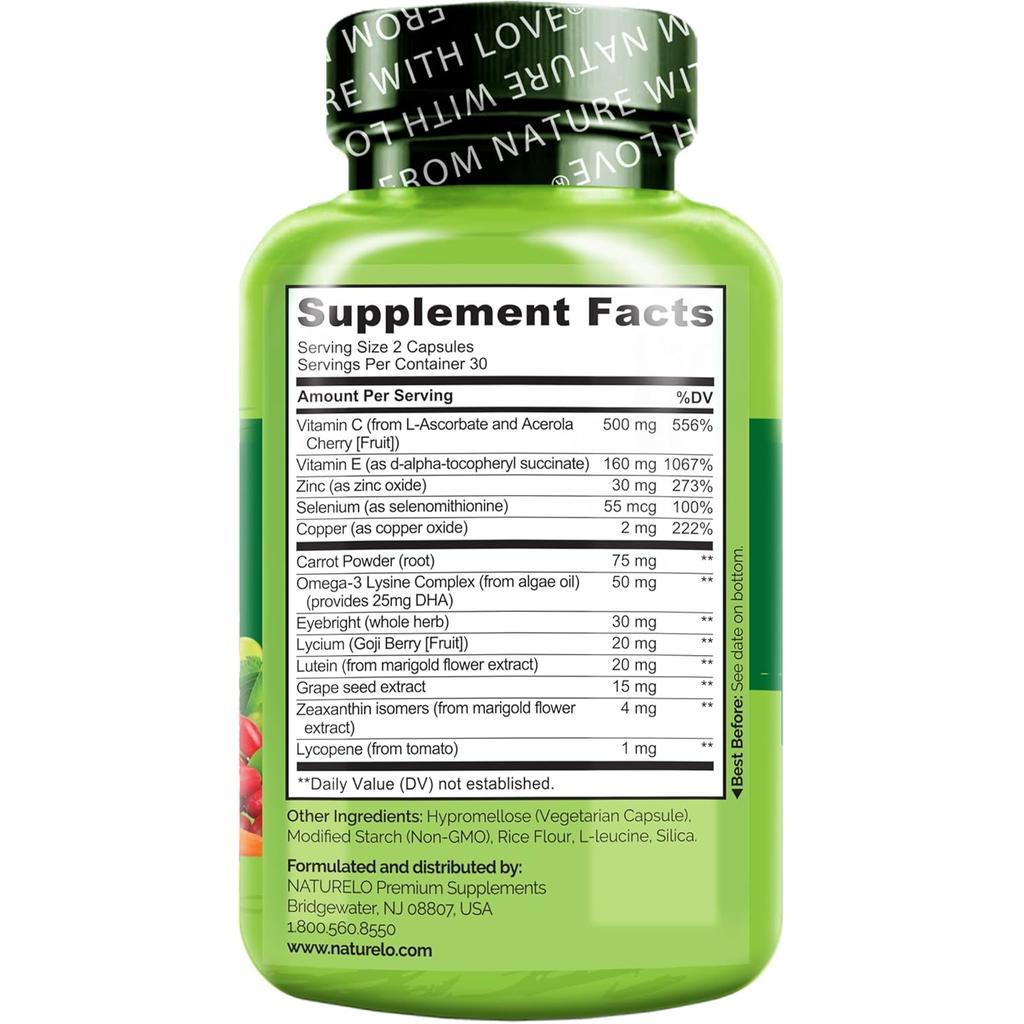 NATURELO Eye Health AREDS2 Formula, image 3
