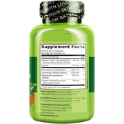 Naturelo Glucosamine Chondroitin MSM Boswellia Vitamin C - Joint Support & Mobility Supplement.