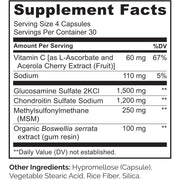 Naturelo Glucosamine Chondroitin MSM Boswellia Vitamin C Joint Support Supplement - 7