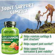 Naturelo Glucosamine Chondroitin MSM Boswellia Vitamin C Joint Support Supplement - 9