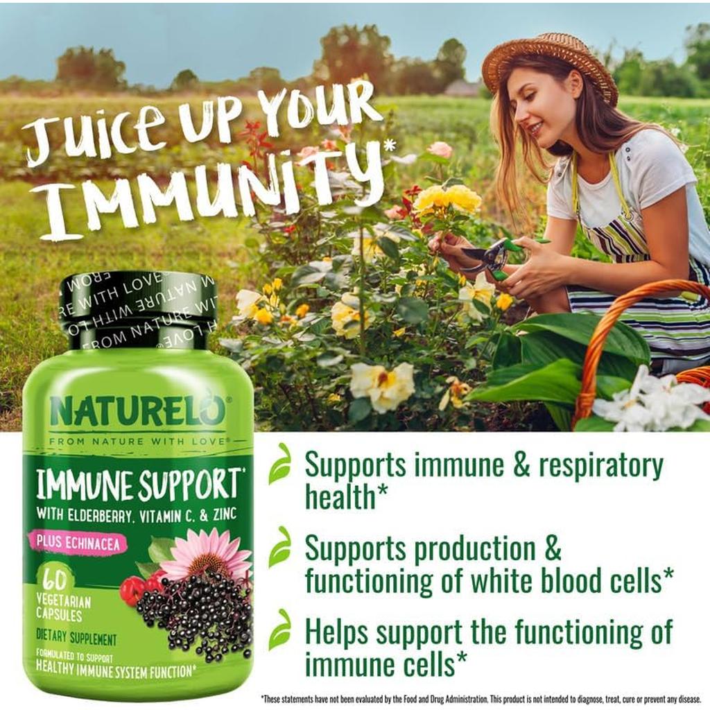 NATURELO Immunity Daily with Elderberry & Zinc, image 9