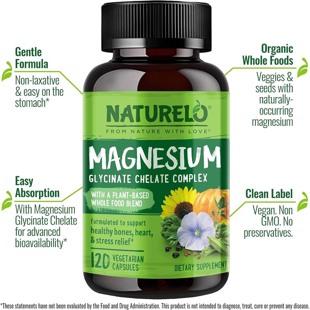 NATURELO Magnesium Complex (Bisglycinate & Oxide), image 14