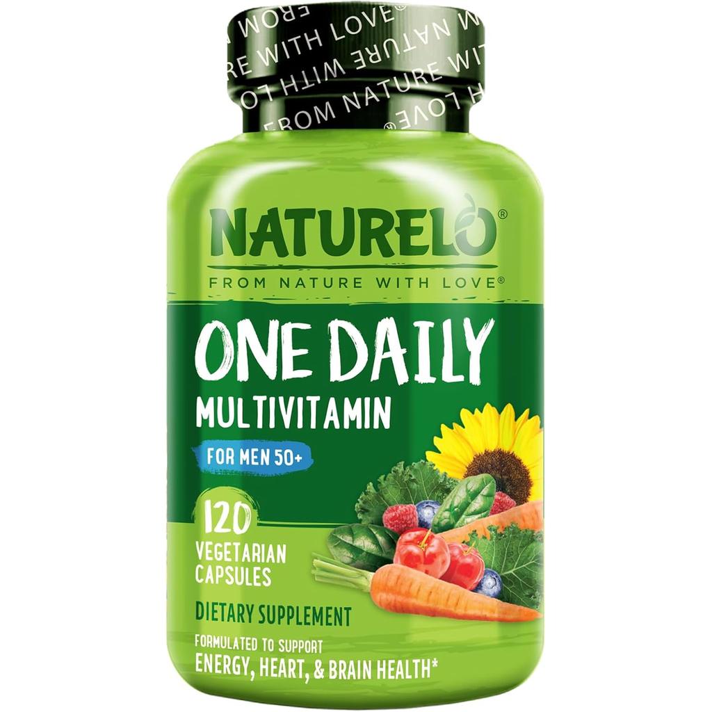 NATURELO Men's 50+ Daily Essentials Multivitamin, image 10