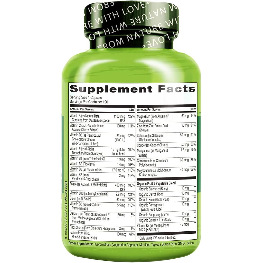 NATURELO Men's 50+ Daily Essentials Multivitamin, image 11