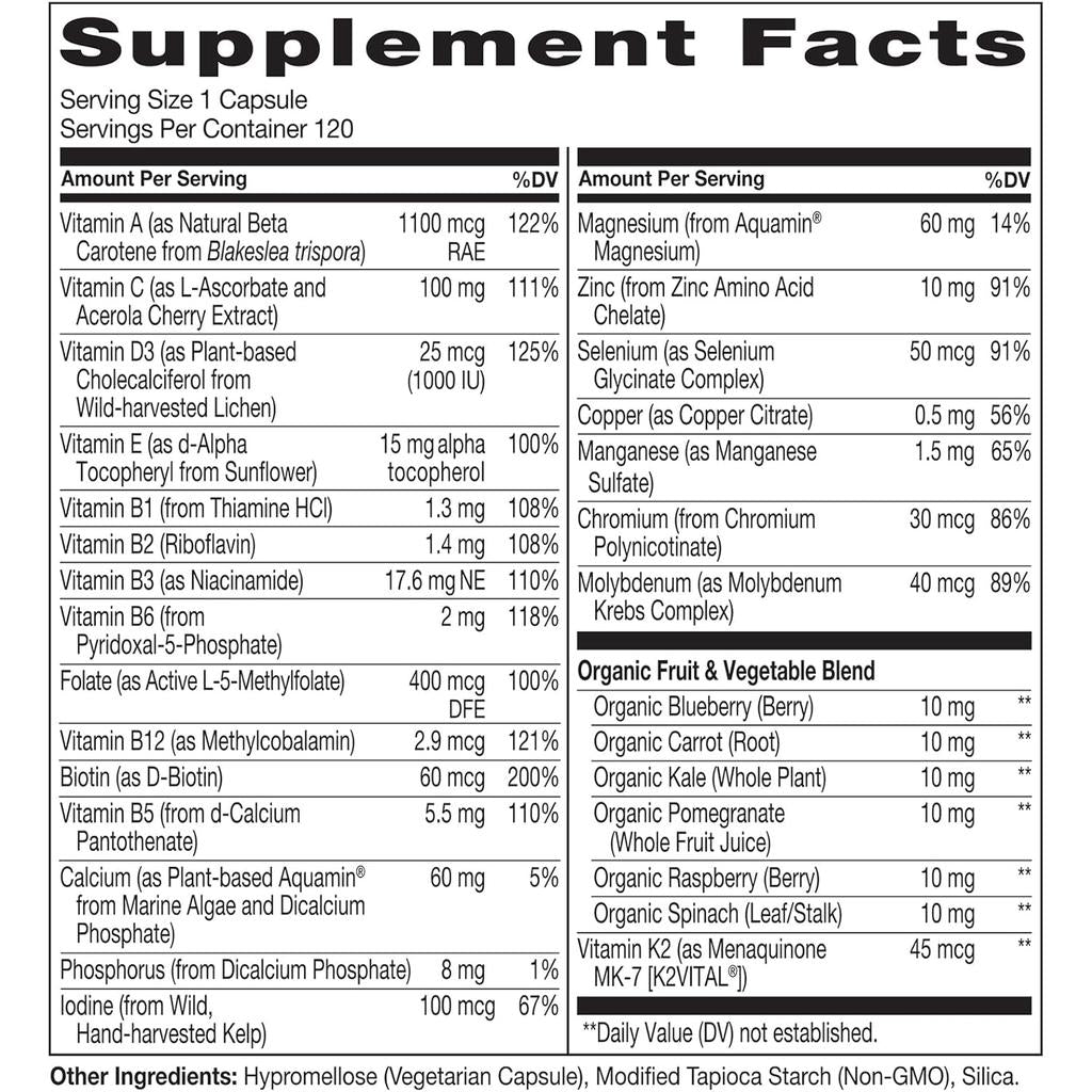 NATURELO Men's 50+ Daily Essentials Multivitamin, image 13