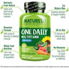 Naturelo Men's 50+ Multivitamin: Plant-Based, Bioactive, Healthy Aging Formula for Vitality & Immune Support - 60 Capsules