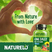 Naturelo One Daily Multivitamin for Men 50+: Plant-Based, Bioactive Formula for Healthy Aging - Organic Ingredients, Vegan &