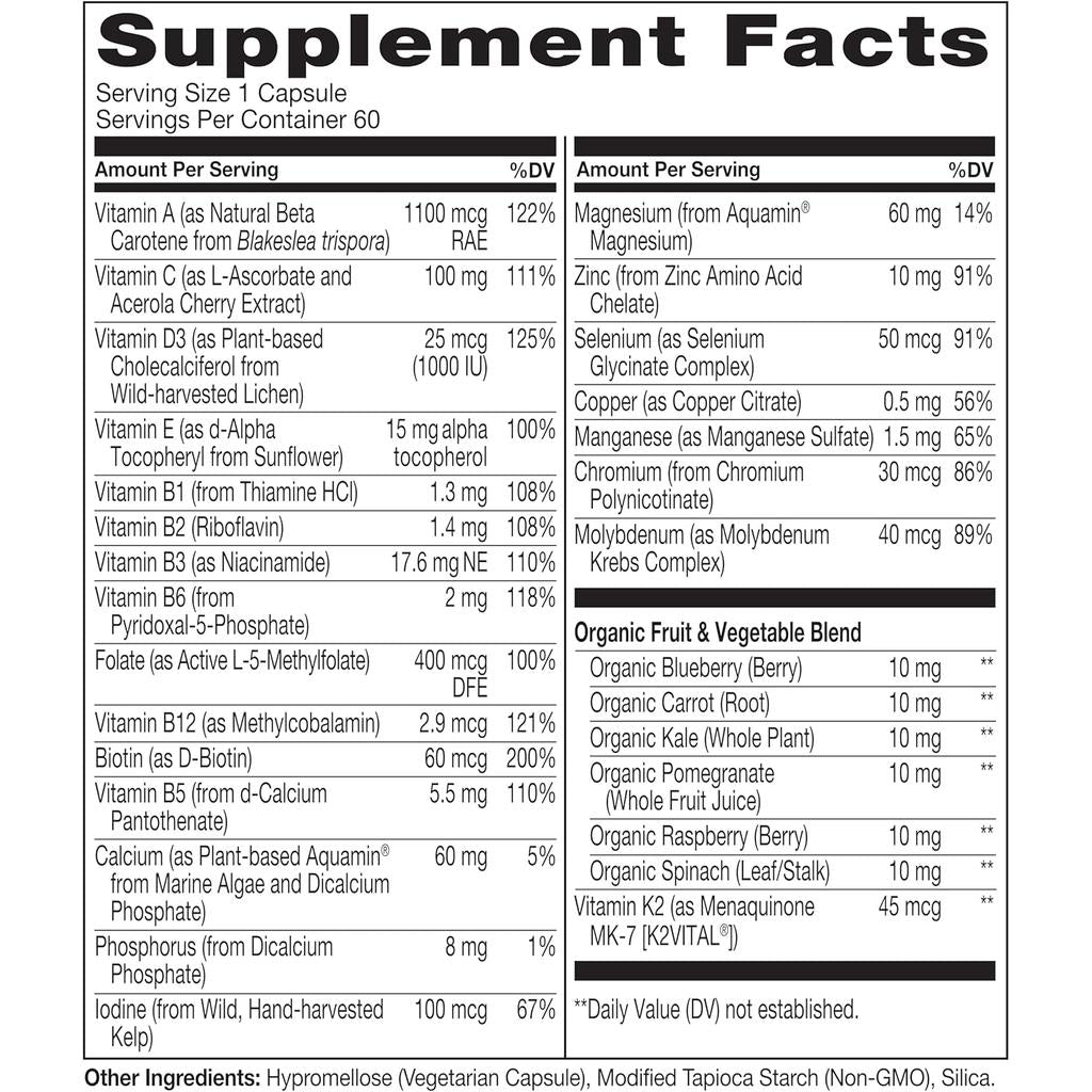 NATURELO Men's 50+ Daily Essentials Multivitamin, image 7