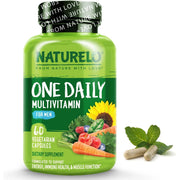 Naturelo One Daily Multivitamin for Men with Natural Vitamins and Fruit Extracts - Complete Nutrition for Men's Health.