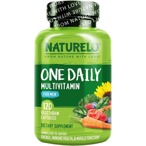 Naturelo One Daily Multivitamin for Men - Energy, Immunity, Muscle Support with Natural Vitamins and Fruit Extracts