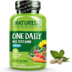 Naturelo One Daily Multivitamin for Men with Natural Vitamins and Fruit Extracts - Complete Men's Health Support