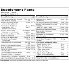 Naturelo One Daily Multivitamin for Men with Natural Vitamins and Fruit Extracts - Complete Men's Nutrition Supplement.