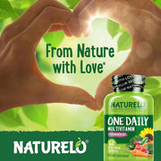 Naturelo One Daily Multivitamin for Women 50+ with Fruit Extracts - Iron-Free Formula for Vitality & Wellness