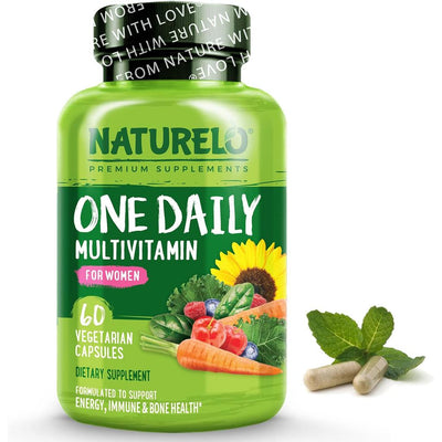 Naturelo One Daily Multivitamin for Women with Natural Vitamins and Fruit Extracts - Complete Daily Nutrition for Women's Hea