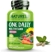 Naturelo Women's One Daily Multivitamin with Natural Vitamins & Fruit Extracts - Energy, Stress Support, Healthy Bones, Heart