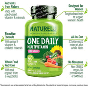 Naturelo One Daily Multivitamin for Women with Natural Vitamins and Fruit Extracts - Complete Daily Nutrition for Women.