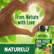 Naturelo One Daily Multivitamin for Women with Natural Vitamins & Fruit Extracts - Energy, Stress Support, Healthy Bones, Hea