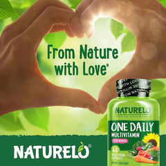 Naturelo One Daily Multivitamin for Women with Natural Vitamins and Fruit Extracts - Daily Women's Multivitamin Supplement.