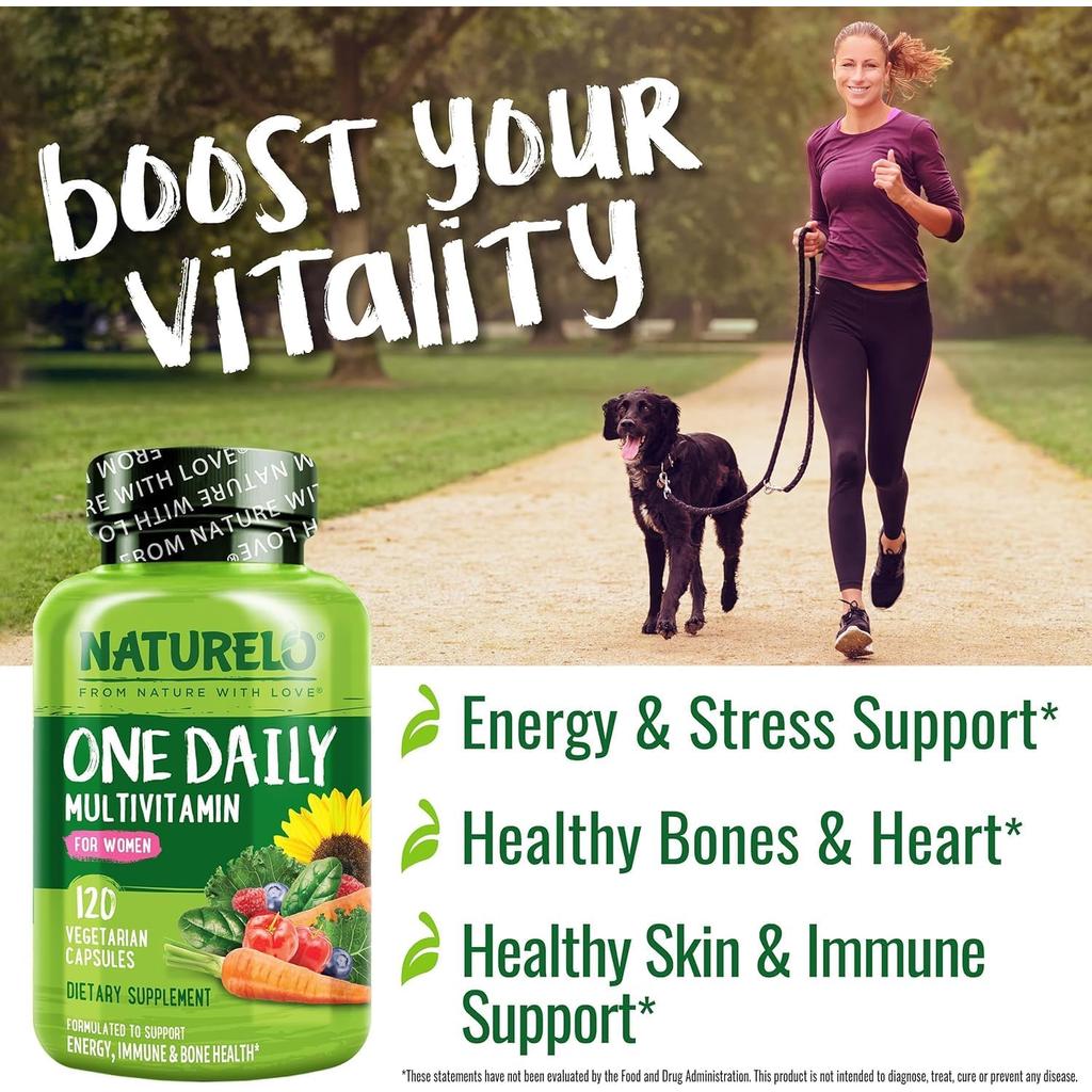 NATURELO Women's Daily Essentials Multivitamin, image 25