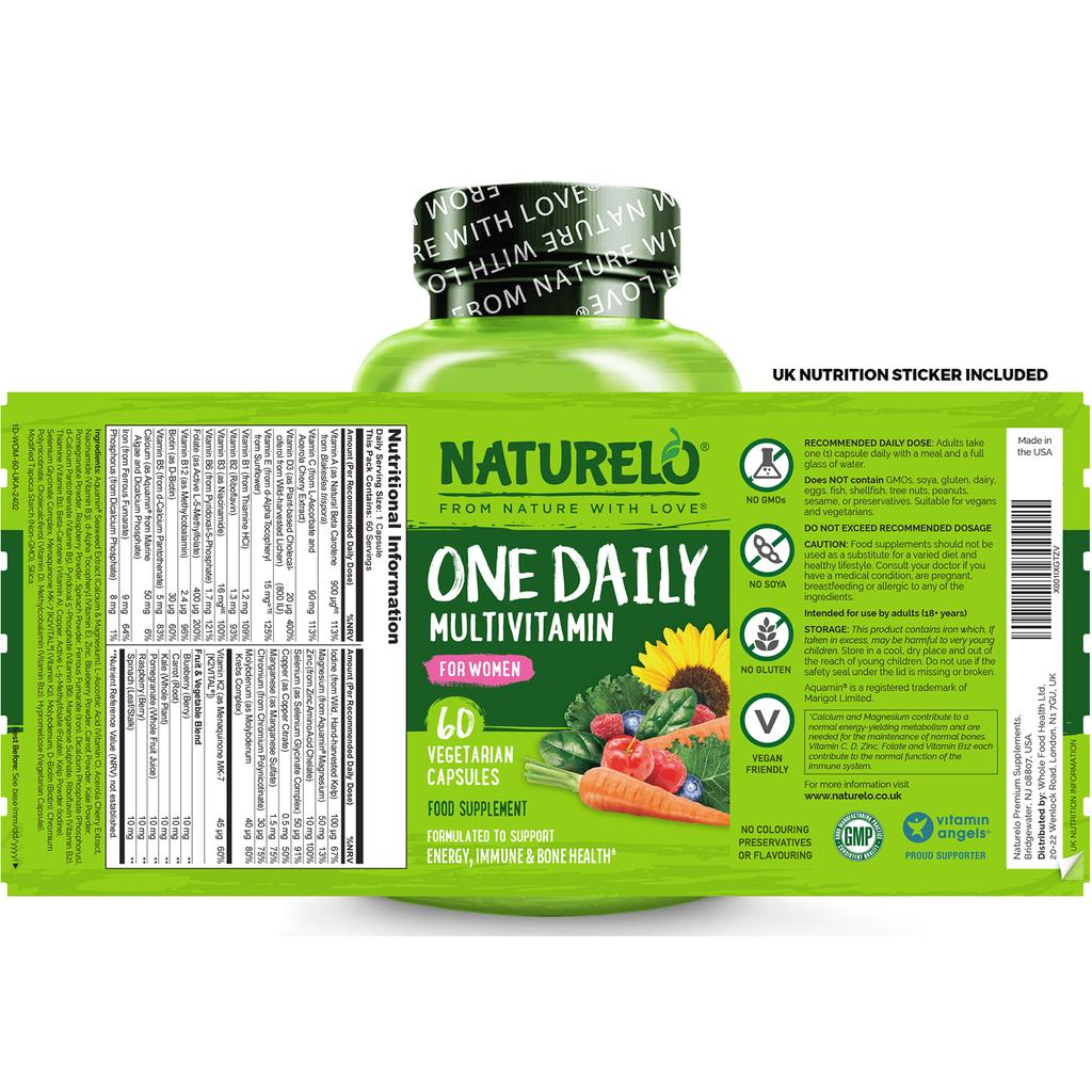 NATURELO Women's Daily Essentials Multivitamin, image 8