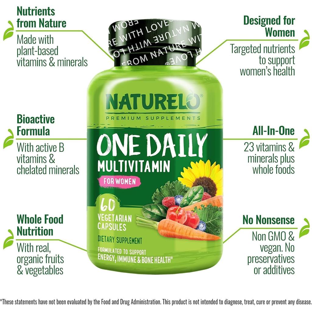 NATURELO Women's Daily Essentials Multivitamin, image 9