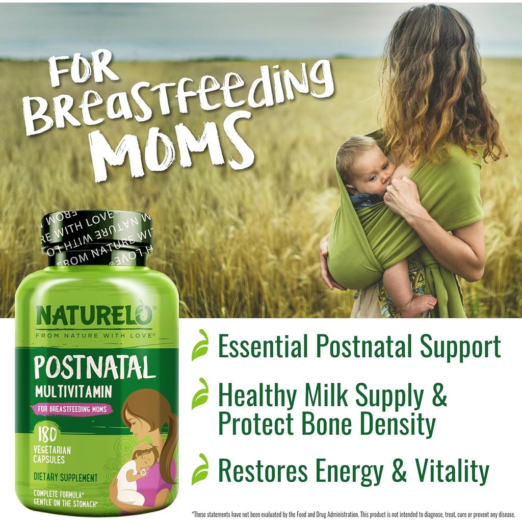 NATURELO Postnatal Multivitamin with Herbs, image 9
