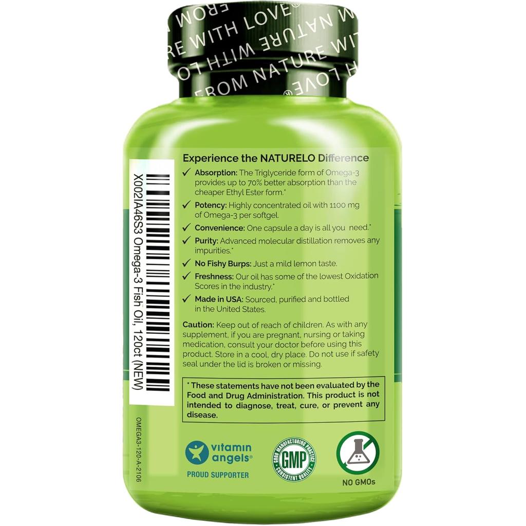 NATURELO Omega-3 Fish Oil, image 11