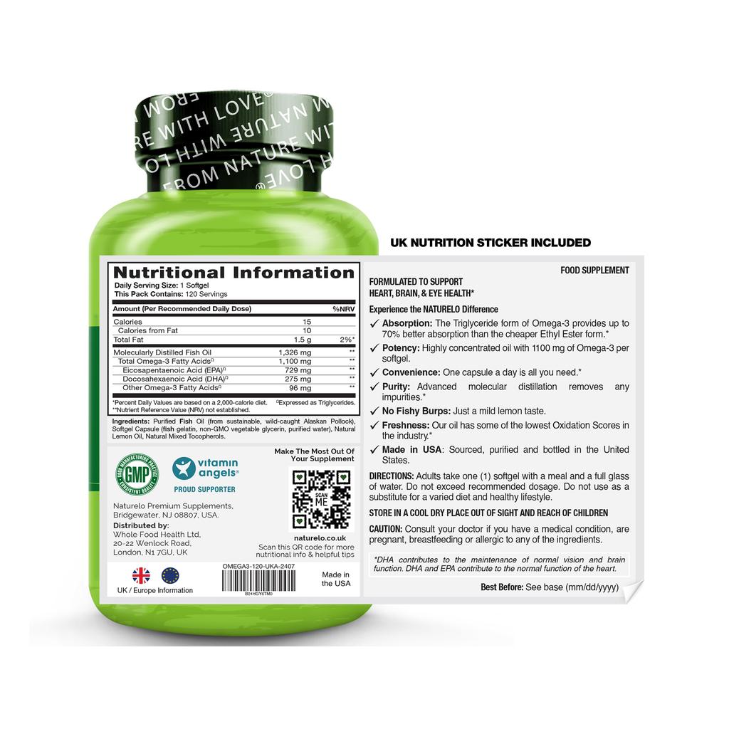 NATURELO Omega-3 Fish Oil, image 17