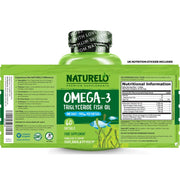 Naturelo Premium Omega-3 Fish Oil 1100mg Triglyceride - One-a-Day - Heart Health, Brain Function, Joint Support - Image 8.