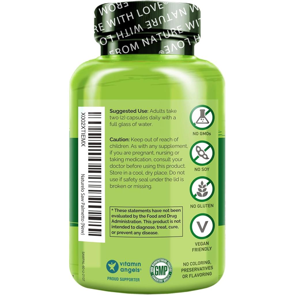 NATURELO Saw Palmetto Complex with Pygeum, image 2
