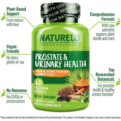 Naturelo Prostate Urinary Health 60 Capsules - Supports Prostate Health & Urinary Function - 60 Caps - Image 4.