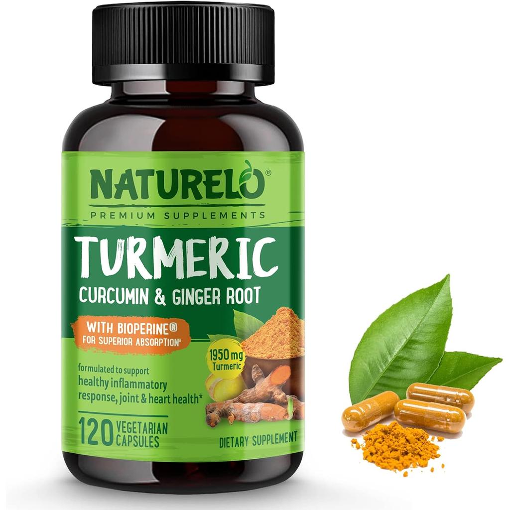 NATURELO Turmeric Curcumin with Ginger