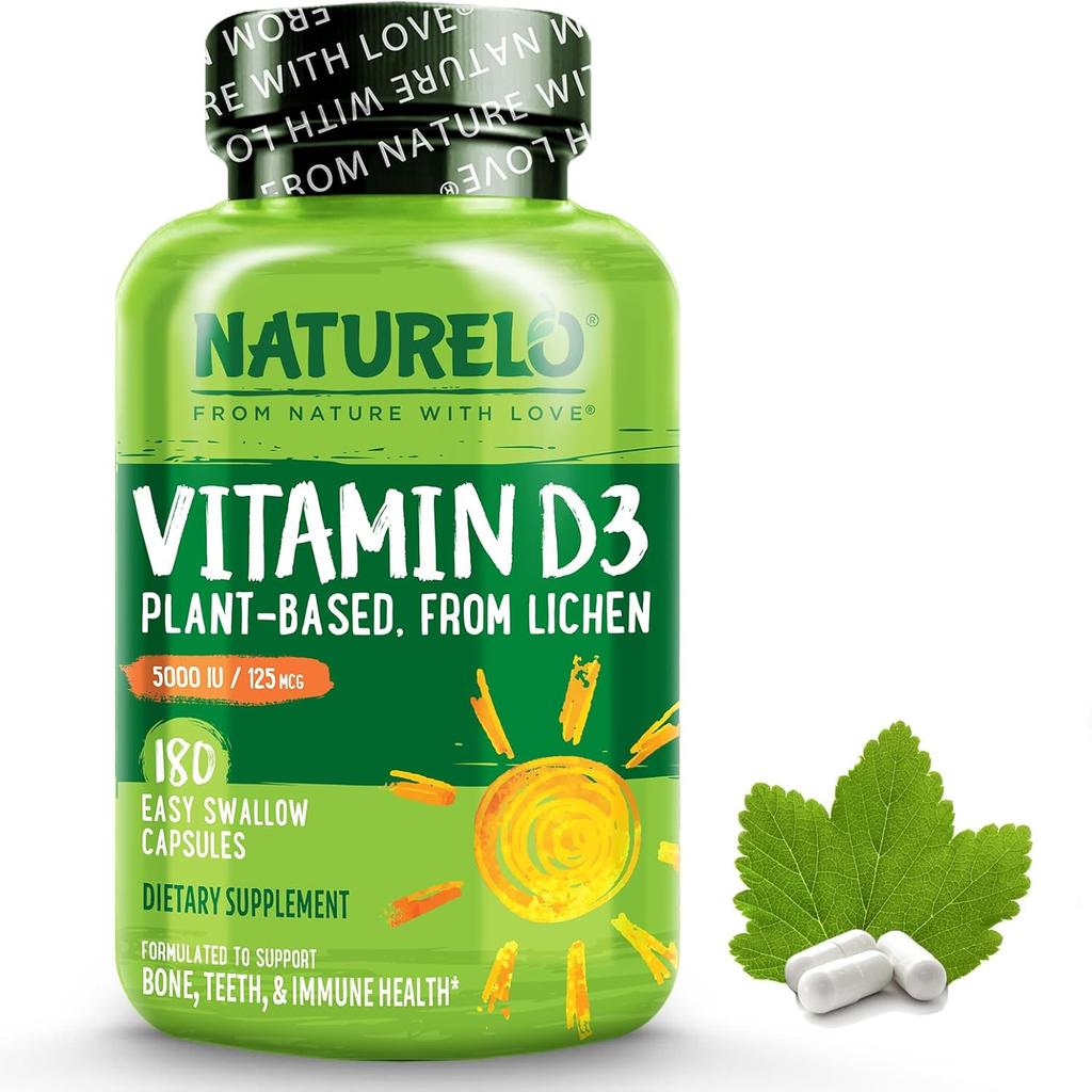 NATURELO Vitamin D3 from Lichen - 5000IU