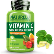 Naturelo Vitamin C with Acerola Cherry & Citrus Bioflavonoids - Immune Support & Antioxidant Boost