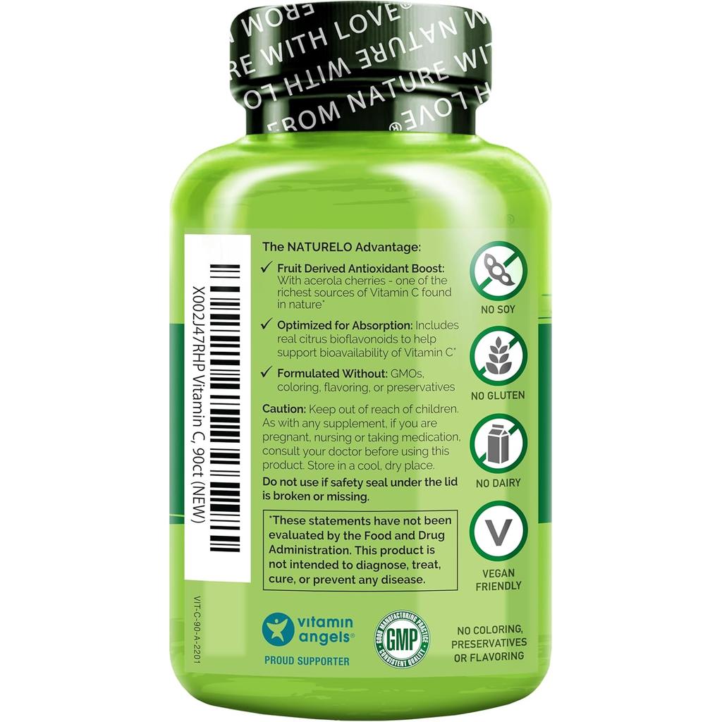 NATURELO Vitamin C with Bioflavonoids, image 2