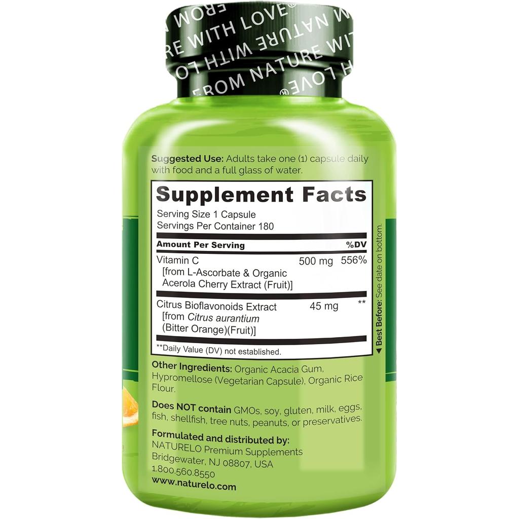 NATURELO Vitamin C with Bioflavonoids, image 12